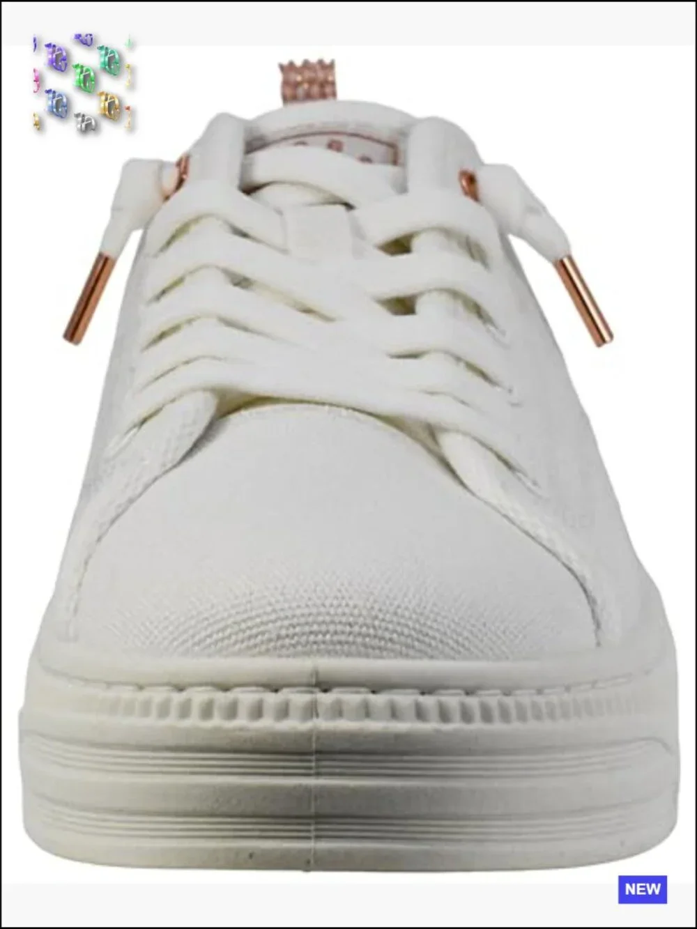 Women's Bobs Copa Sneaker Memory Foam Lace Up Casual Fashion Sneakers - Picture 3 of 7